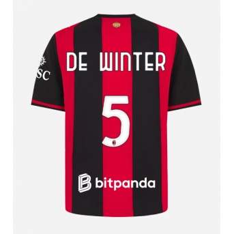 AC Milan Koni De Winter #5 Maglia Gara Casa Repliche 2026-27 Maniche Corte